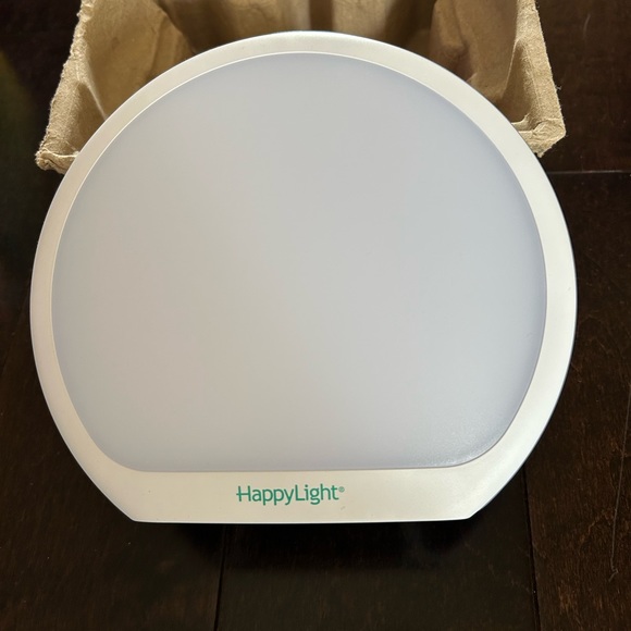 Verilux HappyLight Alba Round UV-Free LED Therapy Lamp Adjustable Brightness - Picture 5 of 9